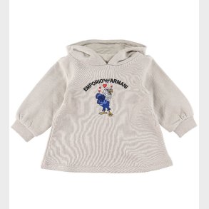 Emporio Armani Sweatkjole - Silver Cloud m. rn