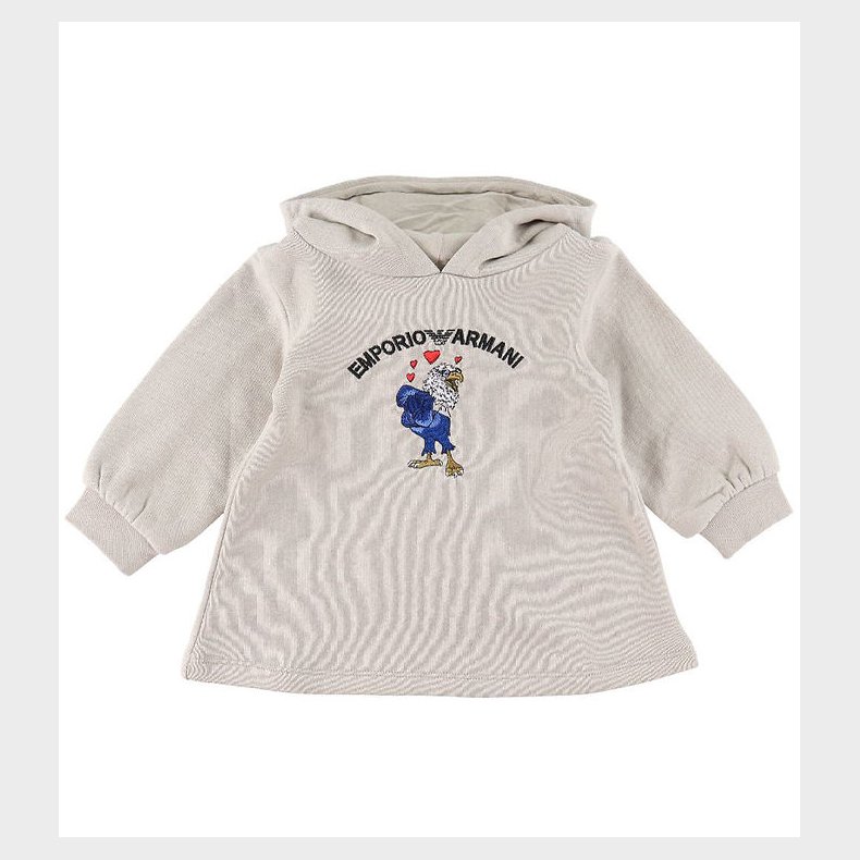 Emporio Armani Sweatkjole - Silver Cloud m. rn