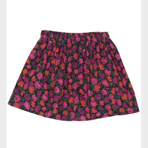 Christina Rohde Nederdel - Sort m. Blomster