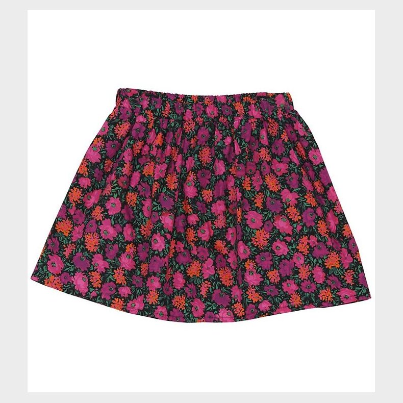 Christina Rohde Nederdel - Sort m. Blomster