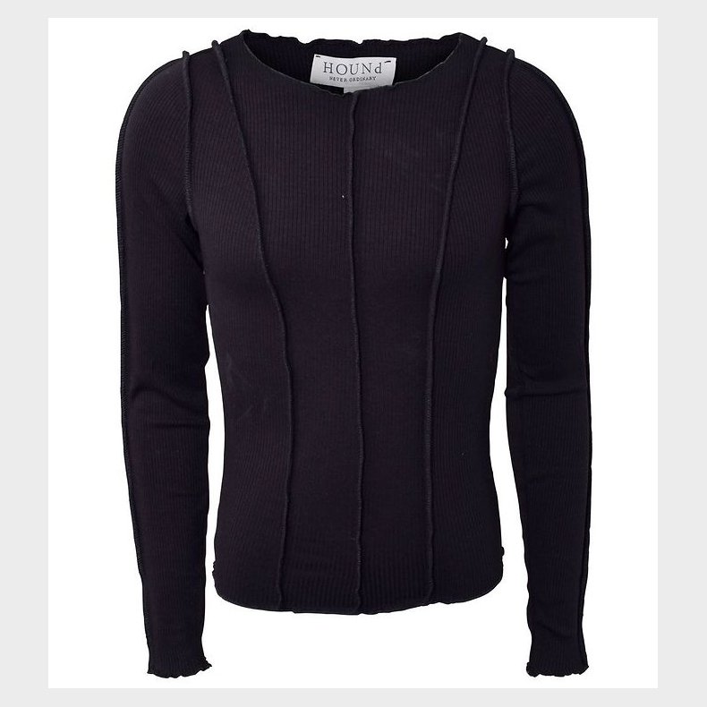 Hound Bluse - Fitted - Sort