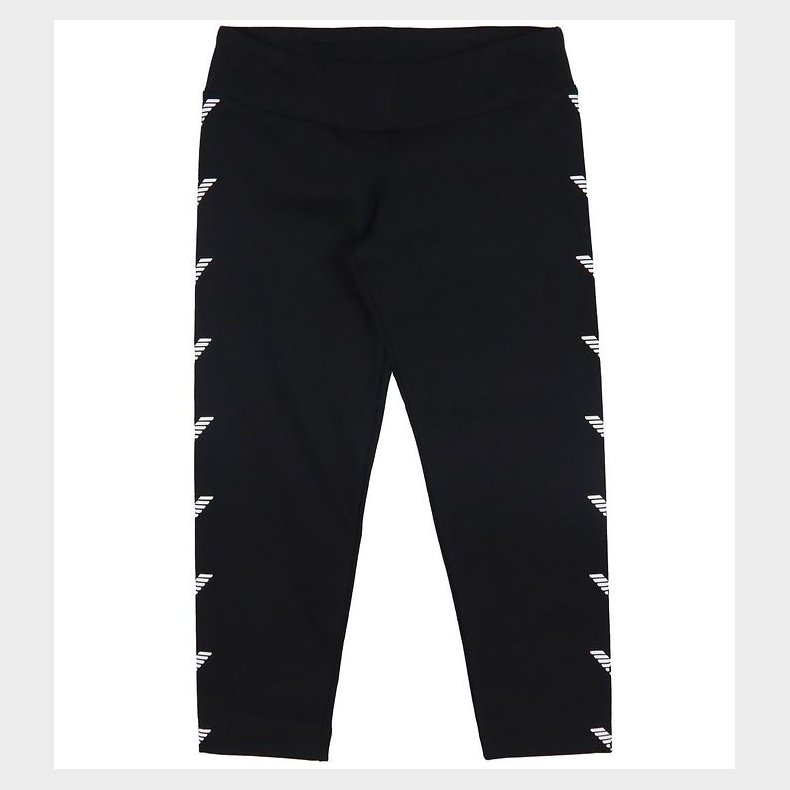 EA7 Leggings - Sort m. Logoer