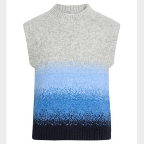 Grunt Vest - Charlotte Knit Vest - Grey Melange