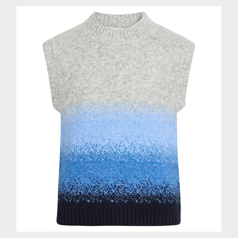 Grunt Vest - Charlotte Knit Vest - Grey Melange