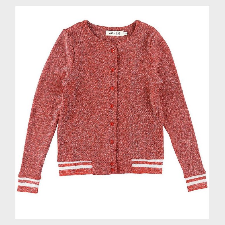 Add to Bag Cardigan - Burned Red m. Glimmer
