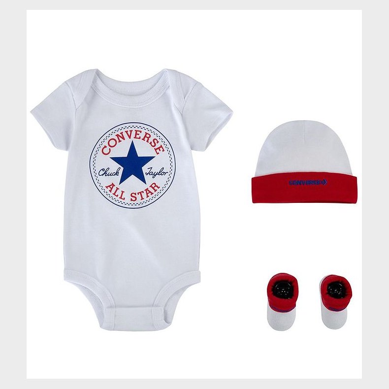 Converse Gaveske - Body k/ m. Hue og Futter - Hvid