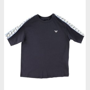 Emporio Armani T-shirt - Blue Navy m. Logostribe