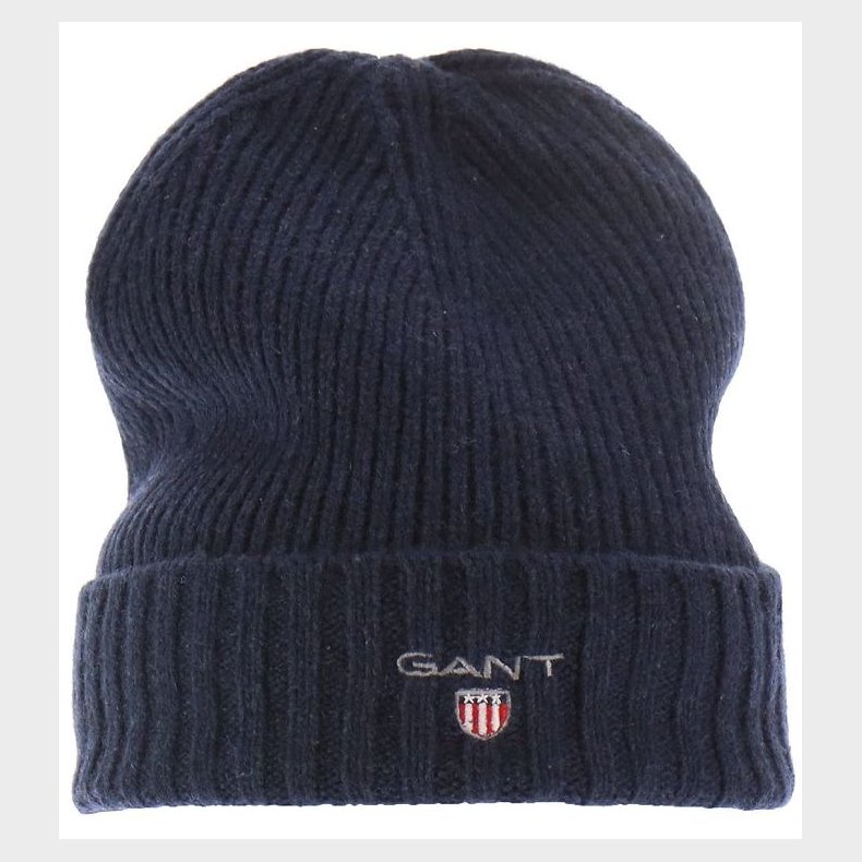 GANT Hue - Uld/Bomuld - 2-lags - Marine