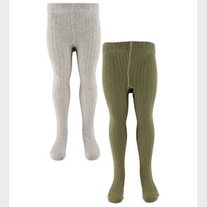 Minymo Str�mpebukser - 2-Pak - Solid Rib - Light Grey Melange