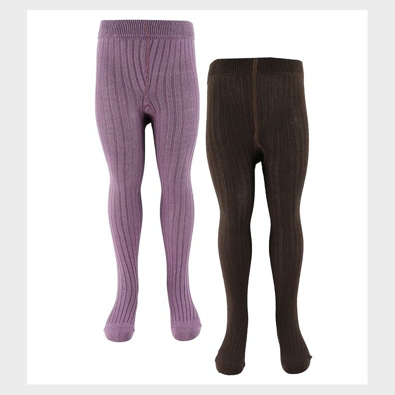 Minymo Str�mpebukser - 2-Pak - Solid Rib - Zephyr