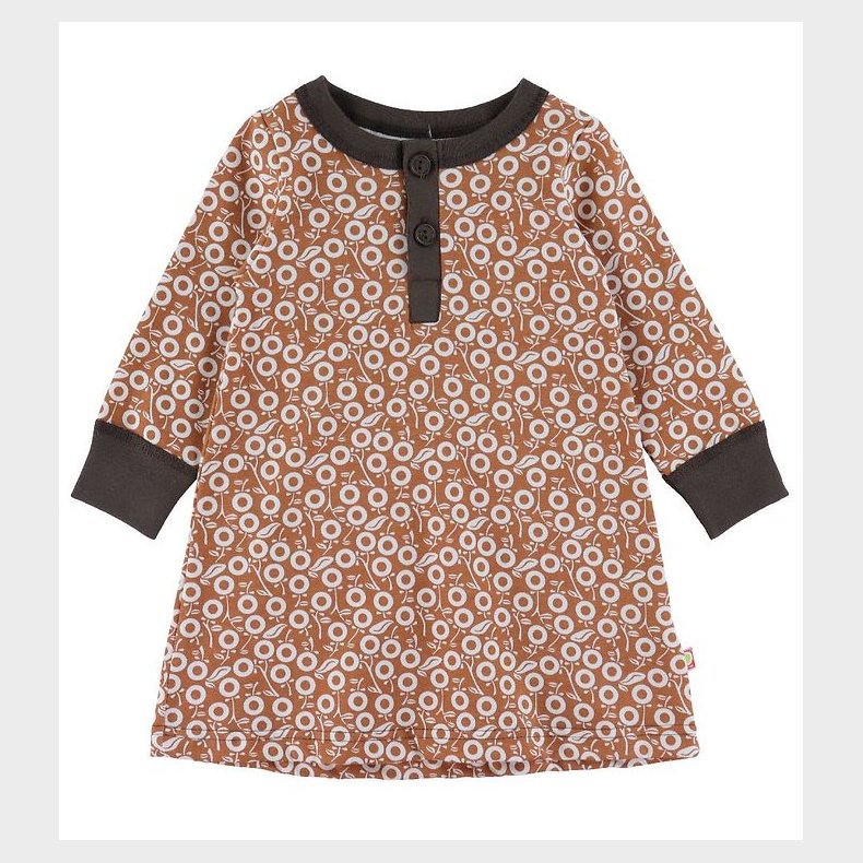 Katvig Natkjole - Brun m. bler