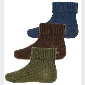 Minymo Str�mper - 3-Pak - Dark Olive
