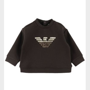 Emporio Armani Bluse - Dark Chocolate m. Logo