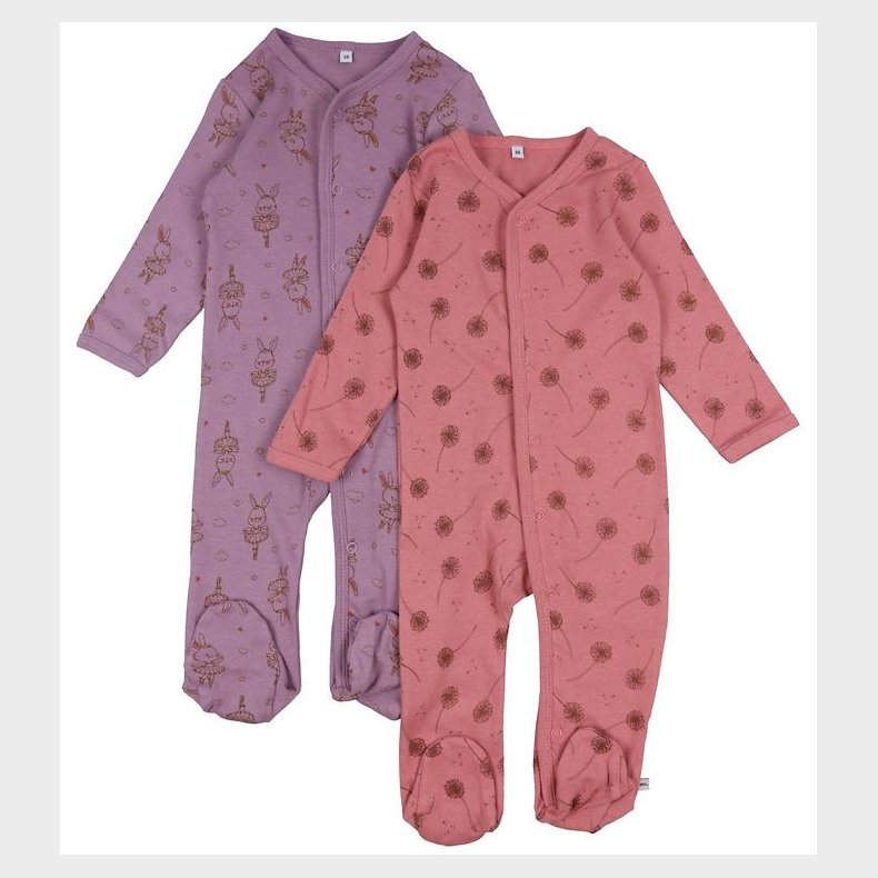 Pippi Baby Heldragter - Natdragter - 2-pak - Dusty Rose