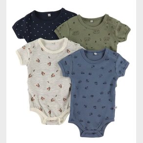 Pippi Baby Body k/ - 4-pak - Deep Lichen Green