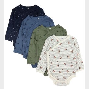 Pippi Baby Body l/ - 4-pak - Deep Lichen Green