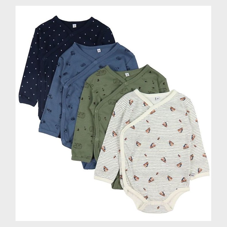 Pippi Baby Body l/ - 4-pak - Deep Lichen Green