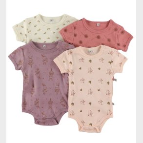 Pippi Baby Bodyer k/� - 4-pak - Dusty Rose