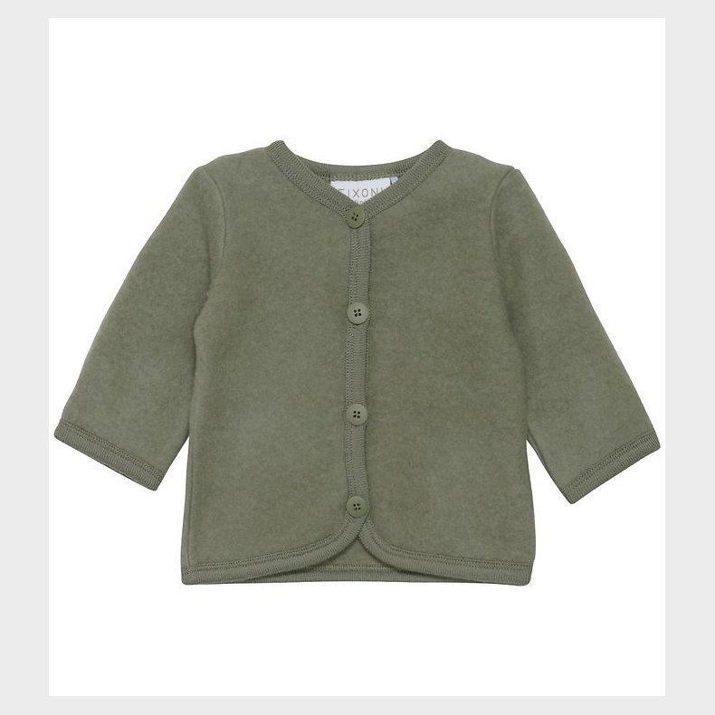 Fixoni Cardigan - Uld - Deep Lichen Green