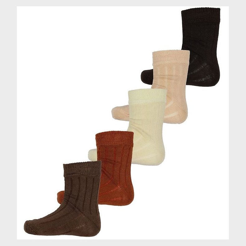 Minymo Str�mper - 5-Pak - Cocoa Brown