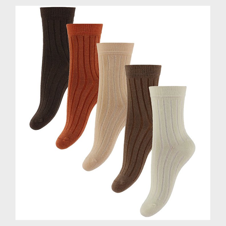 Minymo Str�mper - 5-Pak - Cocoa Brown