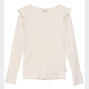 Minymo Bluse - Rib - Seedpearl
