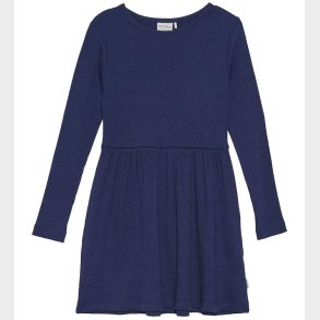 Minymo Kjole - Rib - Dark Navy