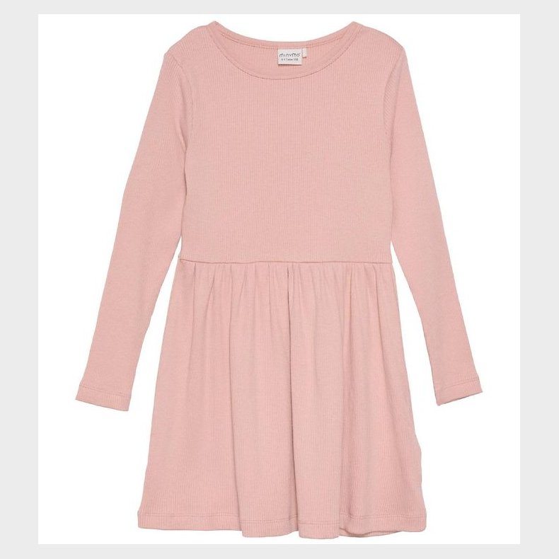 Minymo Kjole - Rib - Misty Rose