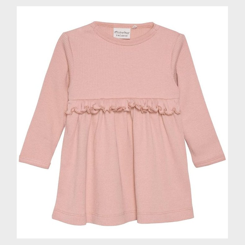 Minymo Kjole - Rib - Misty Rose