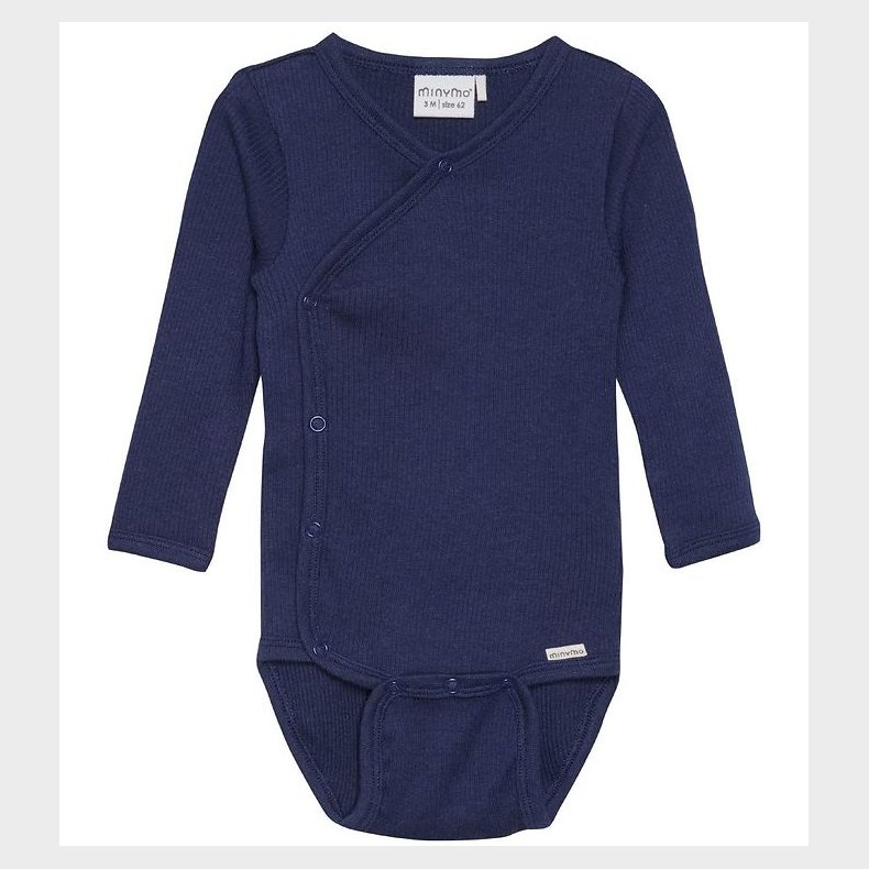 Minymo Sl�-om Body l/� - Rib - Dark Navy
