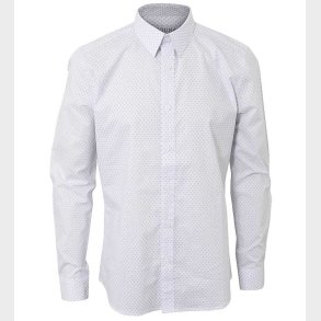 Hound Skjorte - All Over Print - Hvid m. Bl