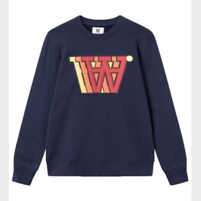 Wood Wood Sweatshirt - Tye Applique - Navy