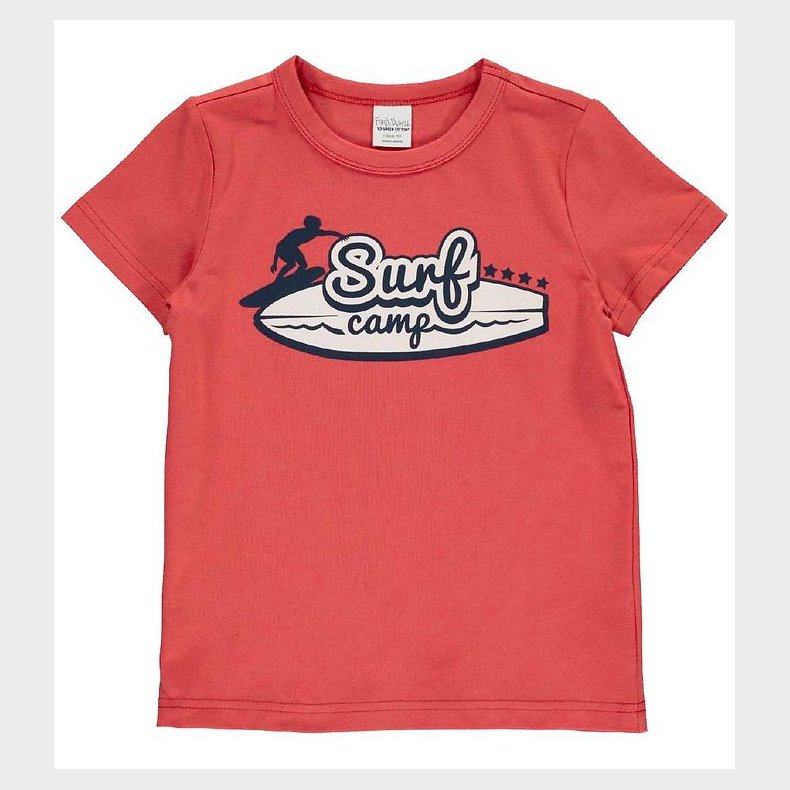 Freds World T-Shirt - Surf Camp - Cranberry