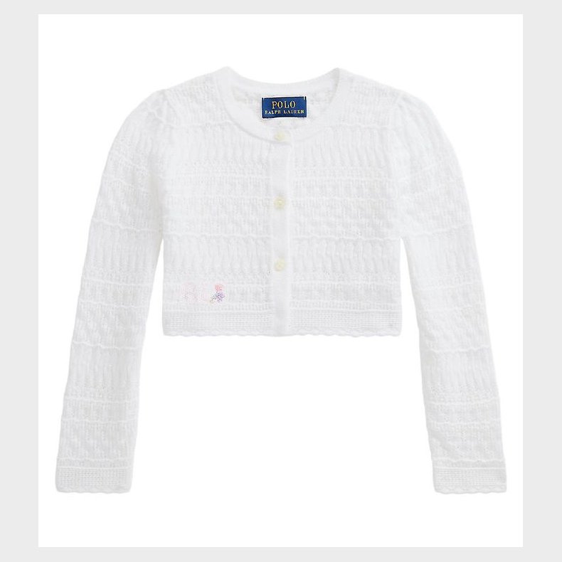 Polo Ralph Lauren Cardigan - Cropped - Strik - Classics I - Hvid