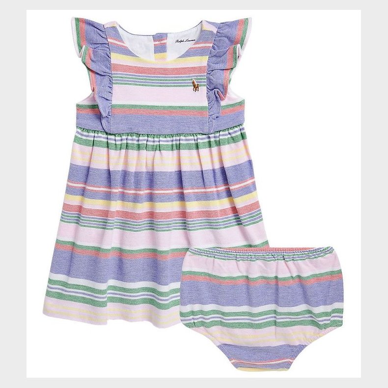 Polo Ralph Lauren Kjole m. Bloomers - Baby Classics I - Lysebl/