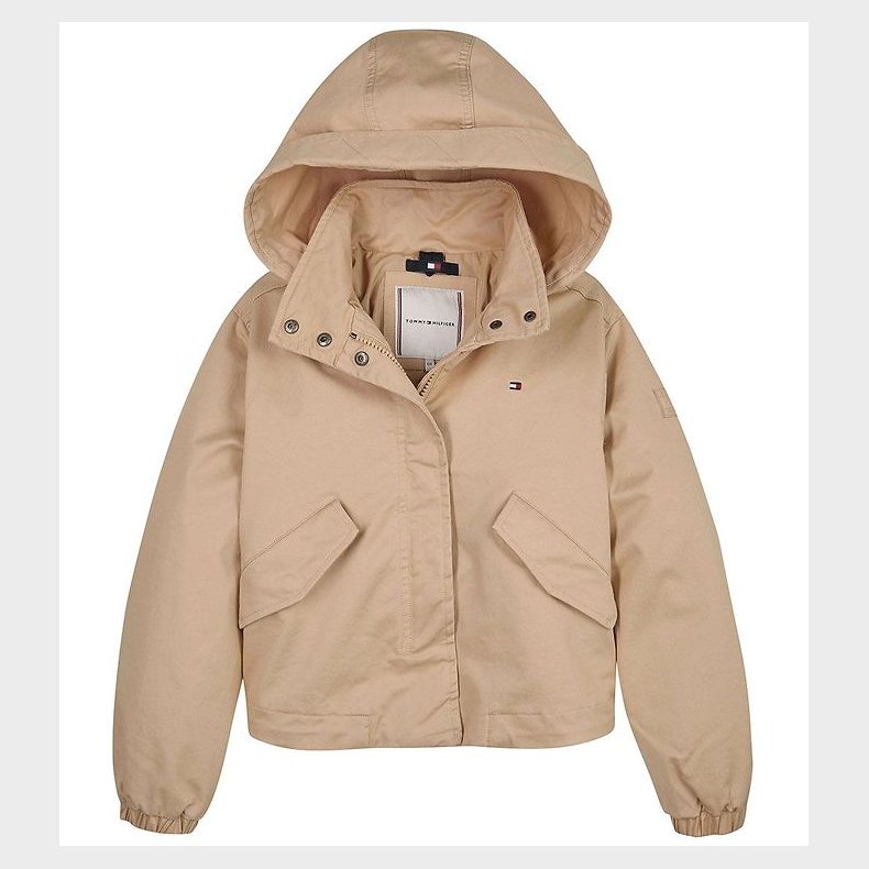 Tommy Hilfiger Jakke - Cotton Parka - Light Okker