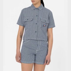 Dickies Skjorte - Hickory pr Hickory - Bl/Hvid Stribet