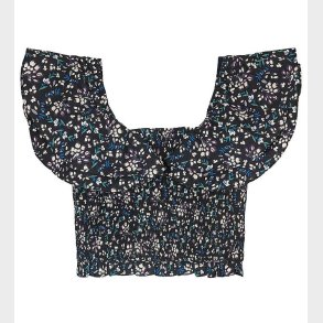 Designers Remix Top - Sandrine - Black Flower Print