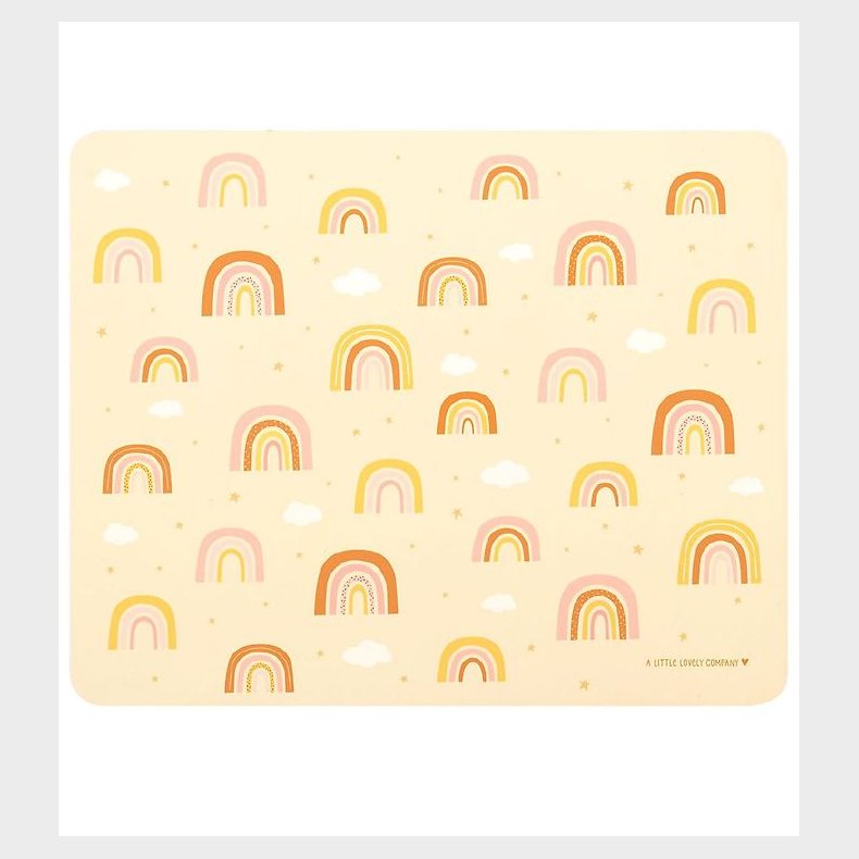 A Little Lovely Company Dkkeserviet - Vinyl - Rainbows