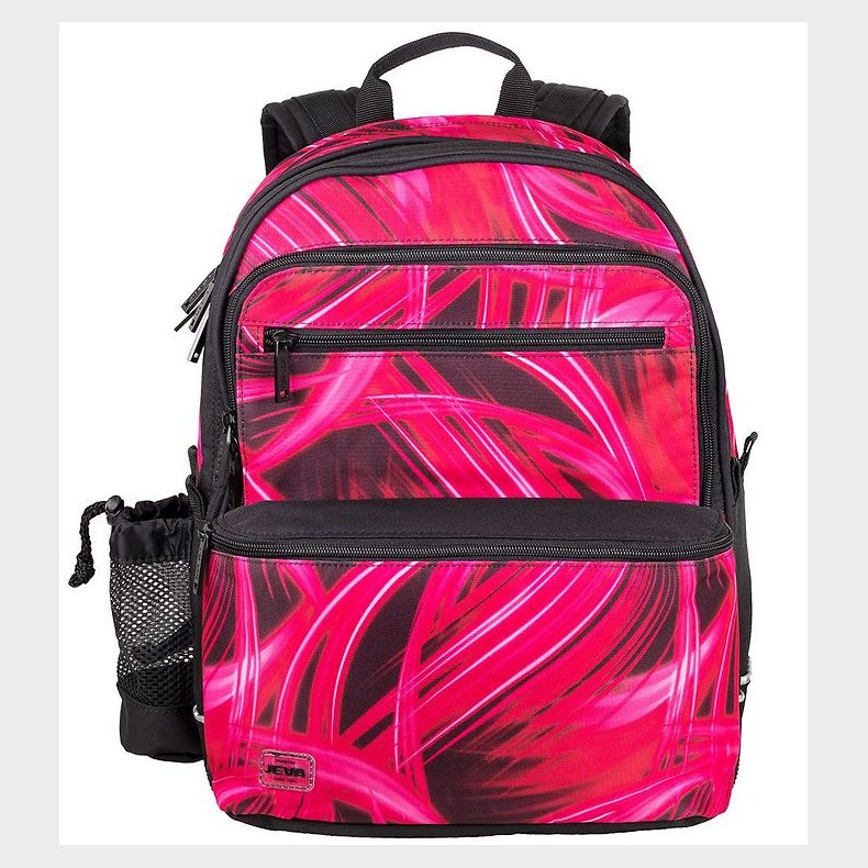 Jeva Skoletaske - Square - Pink Lightning