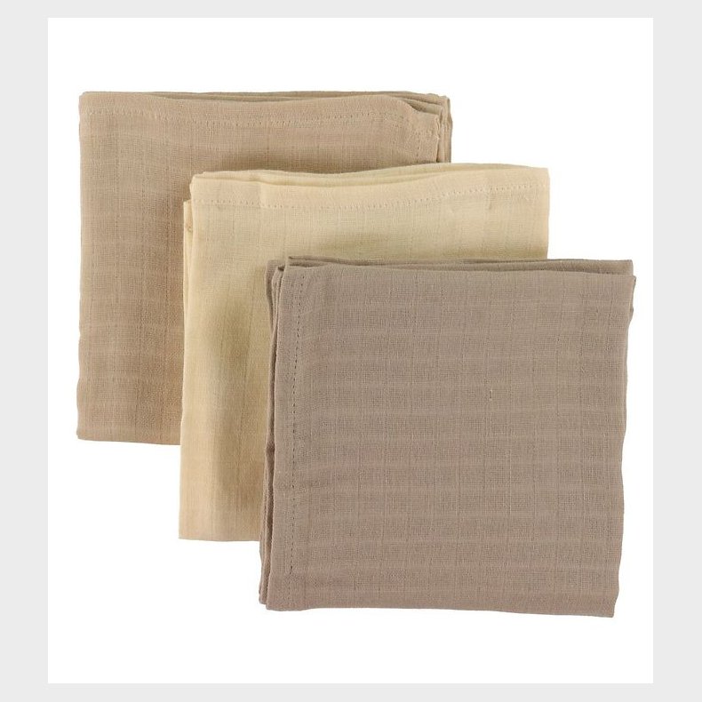 Sebra Stofbleer - 3-Pak - Moonlight Beige