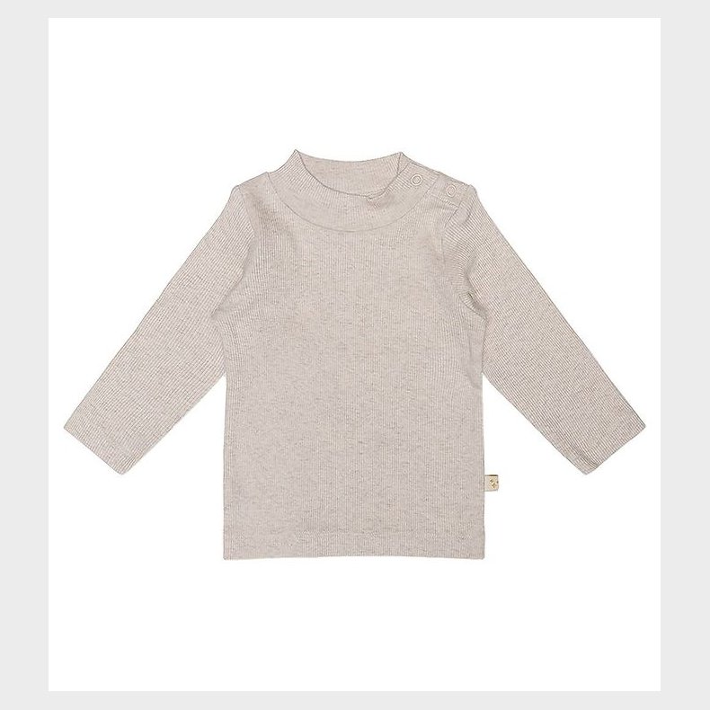 That's Mine Bluse - Camma - Rib - Light Brown Melange