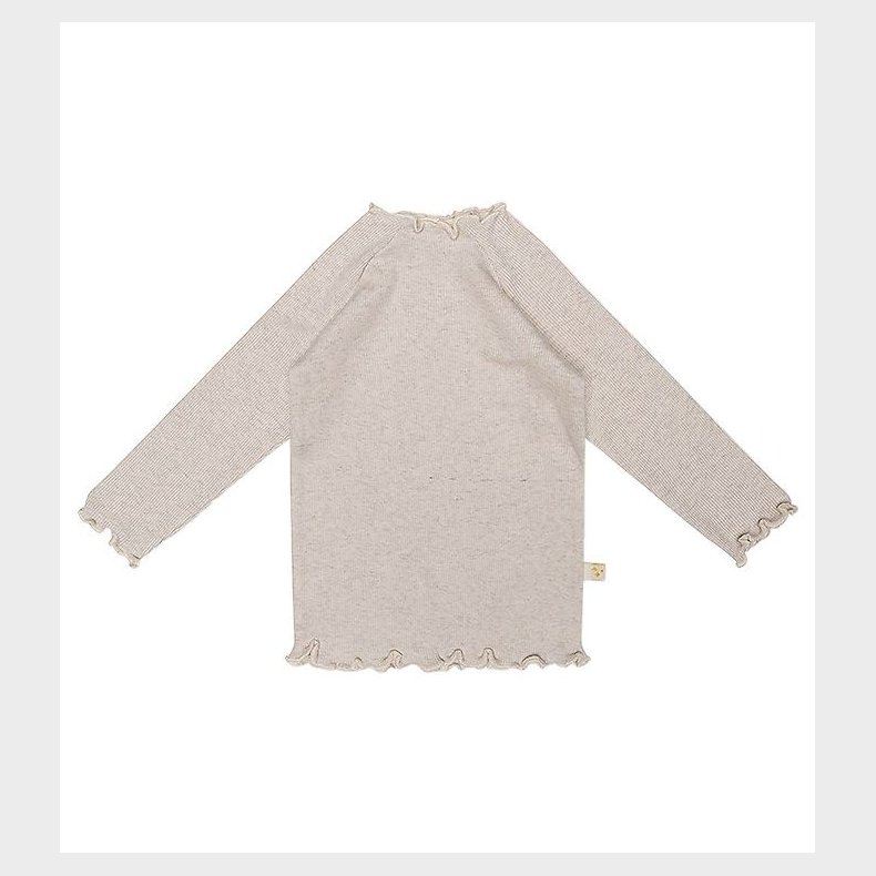 That's Mine Bluse - Micka - Rib - Light Brown Melange