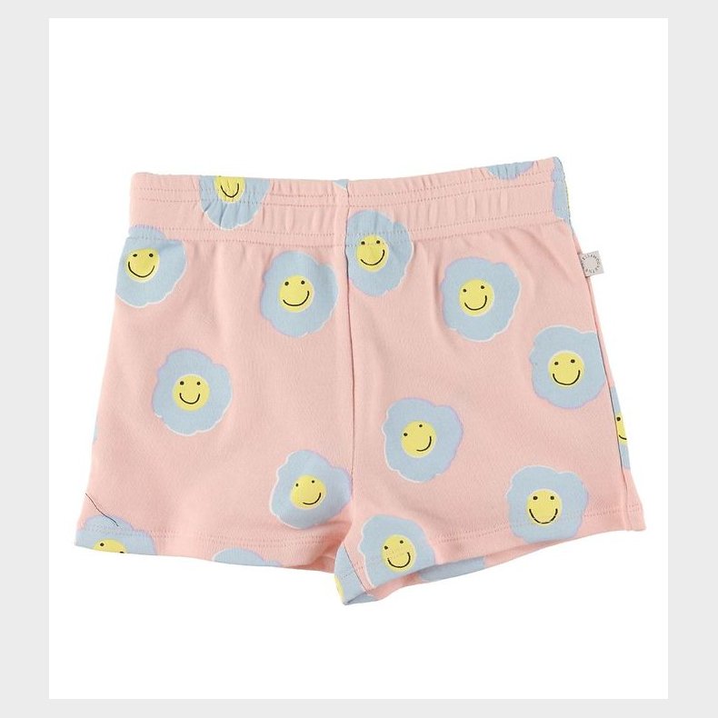 Stella McCartney Kids Sweatshorts - Rosa/Lysebl m. Blomster