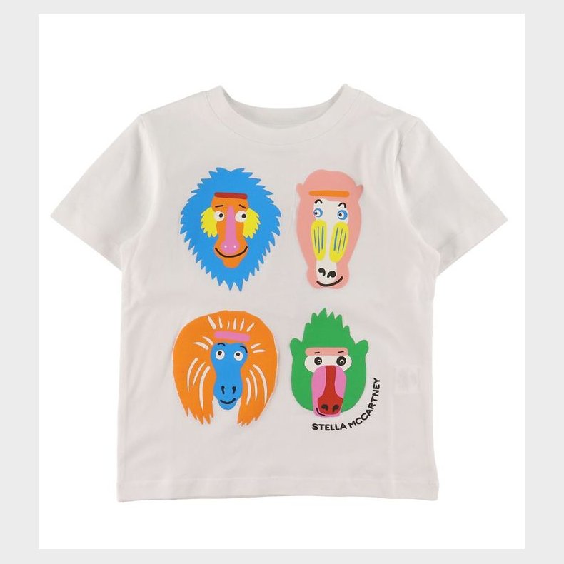 Stella McCartney Kids T-shirt - Hvid m. Aber