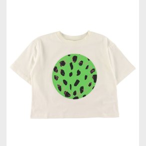 Stella McCartney Kids T-shirt - Cropped - Hvid m. Grn