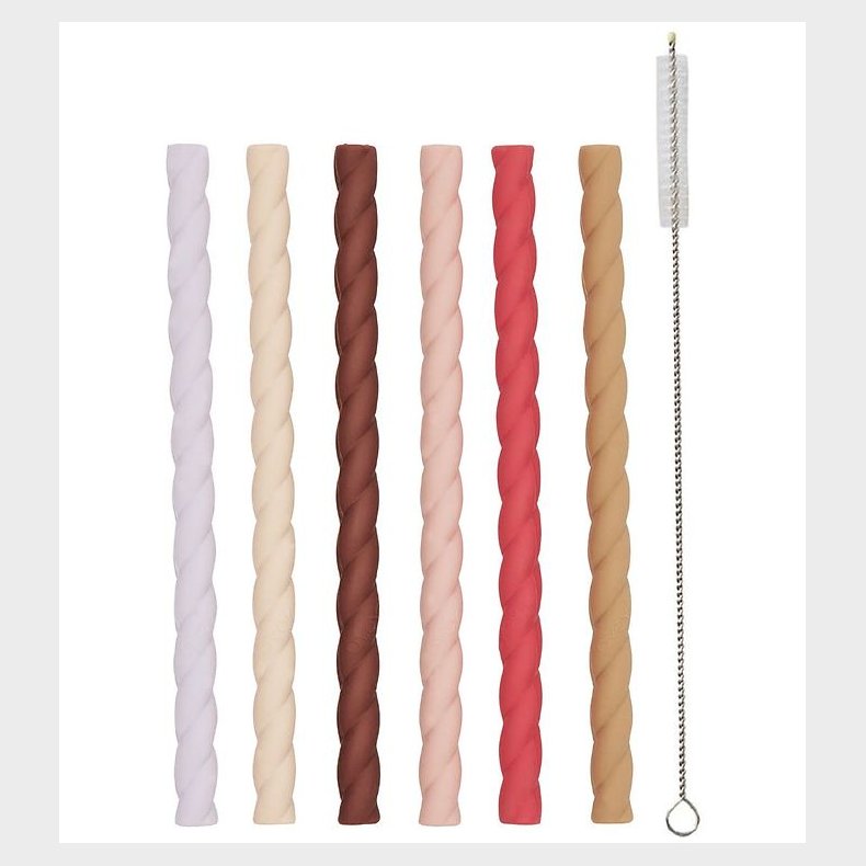 OYOY Sugerr - 6-pak - Silikone - Cherry Red/Vanilla