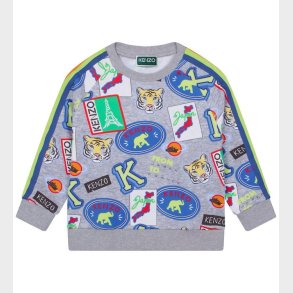 Kenzo Sweatshirt - Grmeleret m. Print
