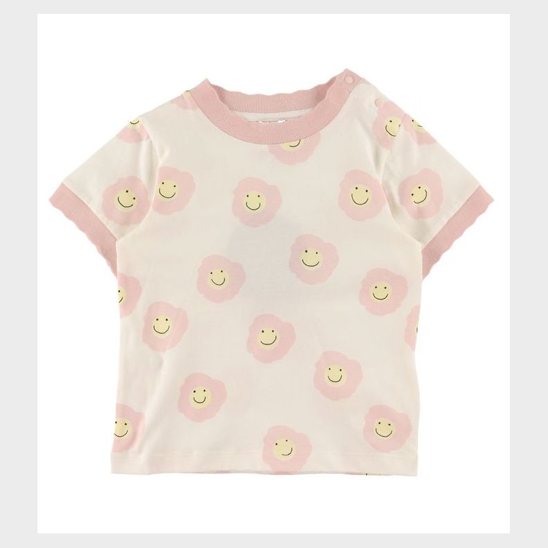 Stella McCartney Kids T-shirt - Hvid/Rosa m. Blomster