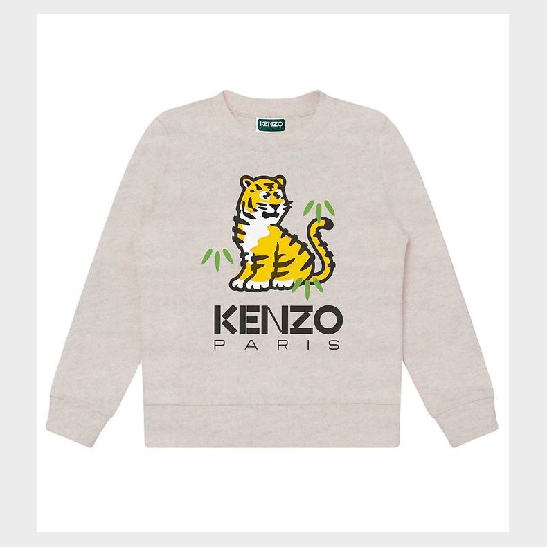 Kenzo Sweatshirt - Light Grey m. Tiger